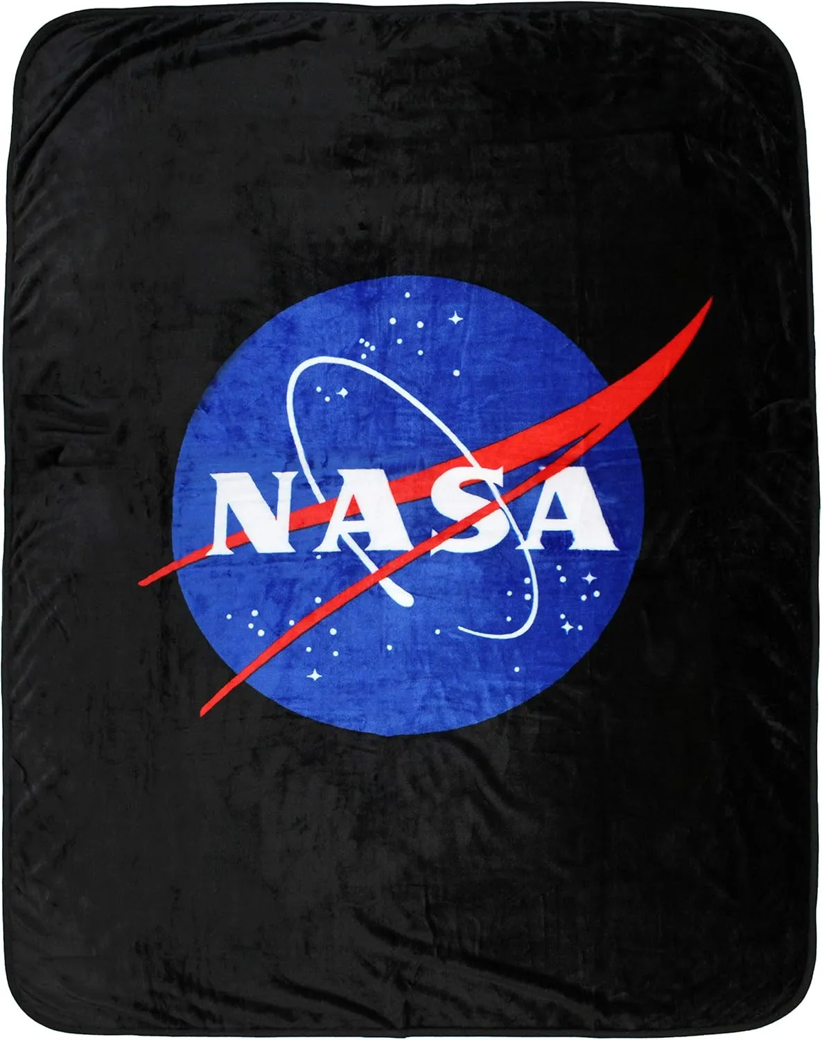 NASA Meatball Logo Super Soft and Cuddly Plush Fleece Throw Blanket 48" x 60" (152cm x122cm)