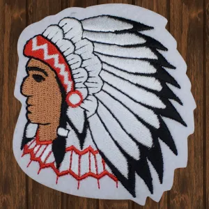 Native American Indian Embroidered Patch — Iron On