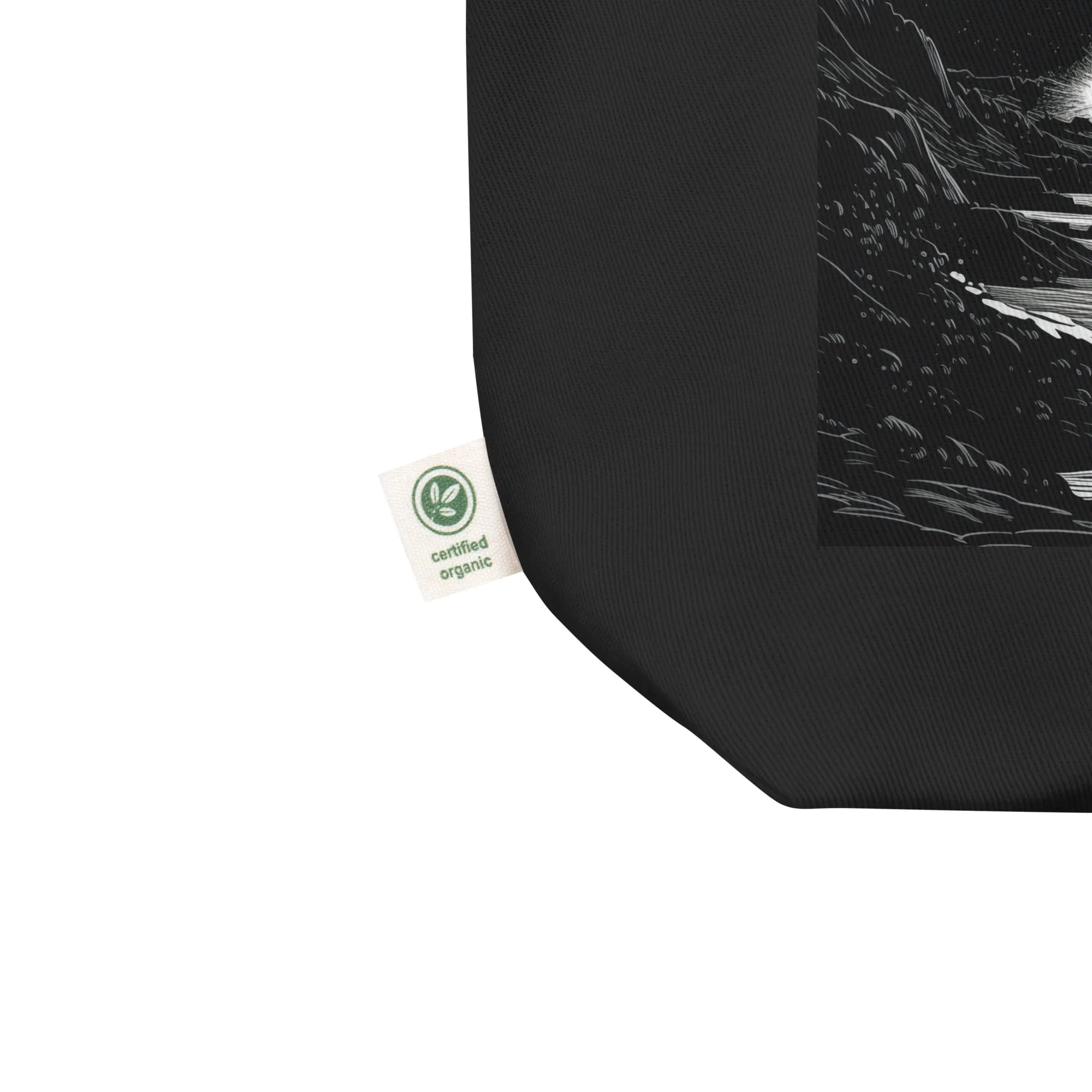Natural Fiber Tote Bag Ocean Whisper