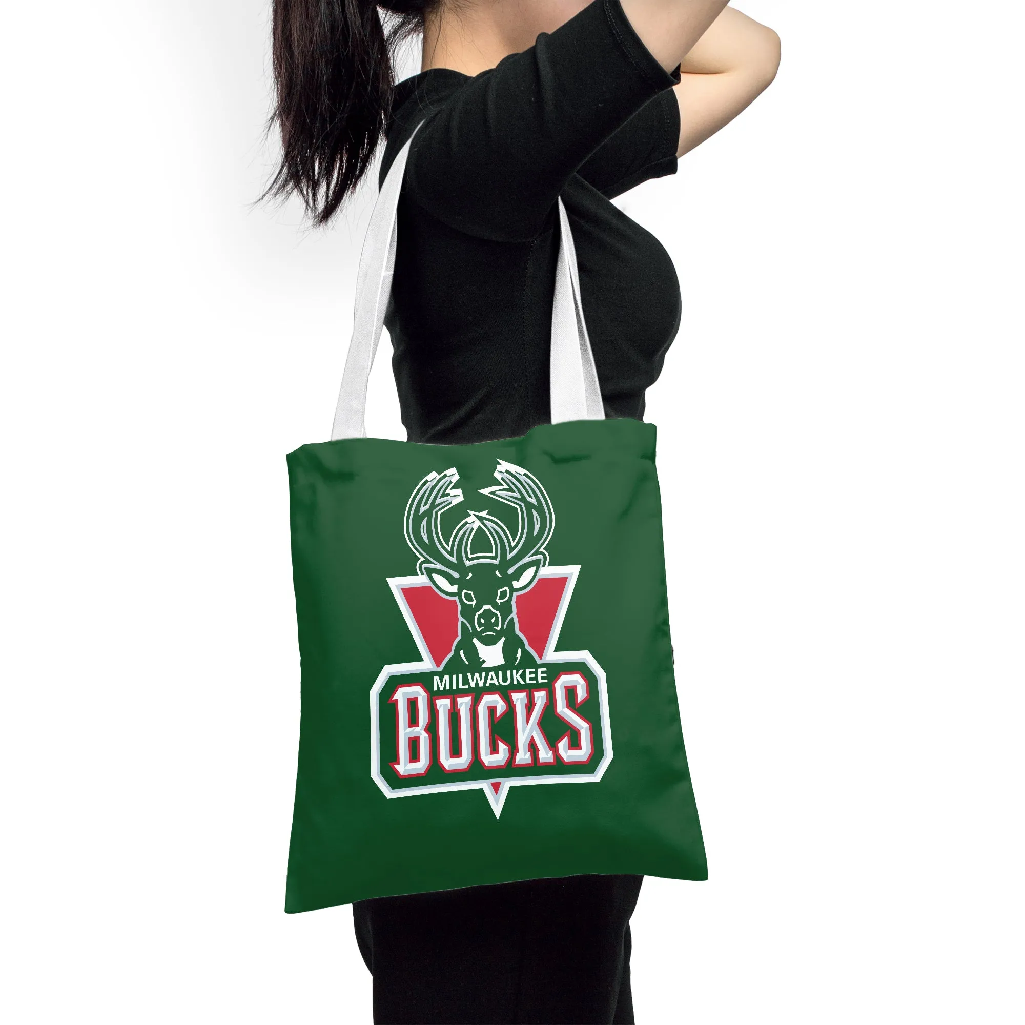 NBA Milwaukee Bucks Fans Polyester Canvas Tote Bag - Durable and Stylish