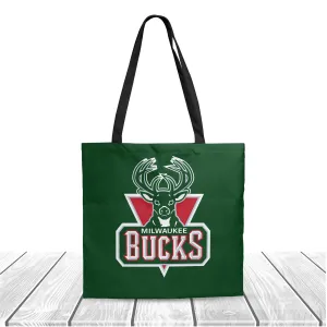 NBA Milwaukee Bucks Fans Polyester Canvas Tote Bag - Durable and Stylish