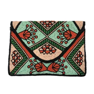NdebeleXProtea Beaded Clutch Bag