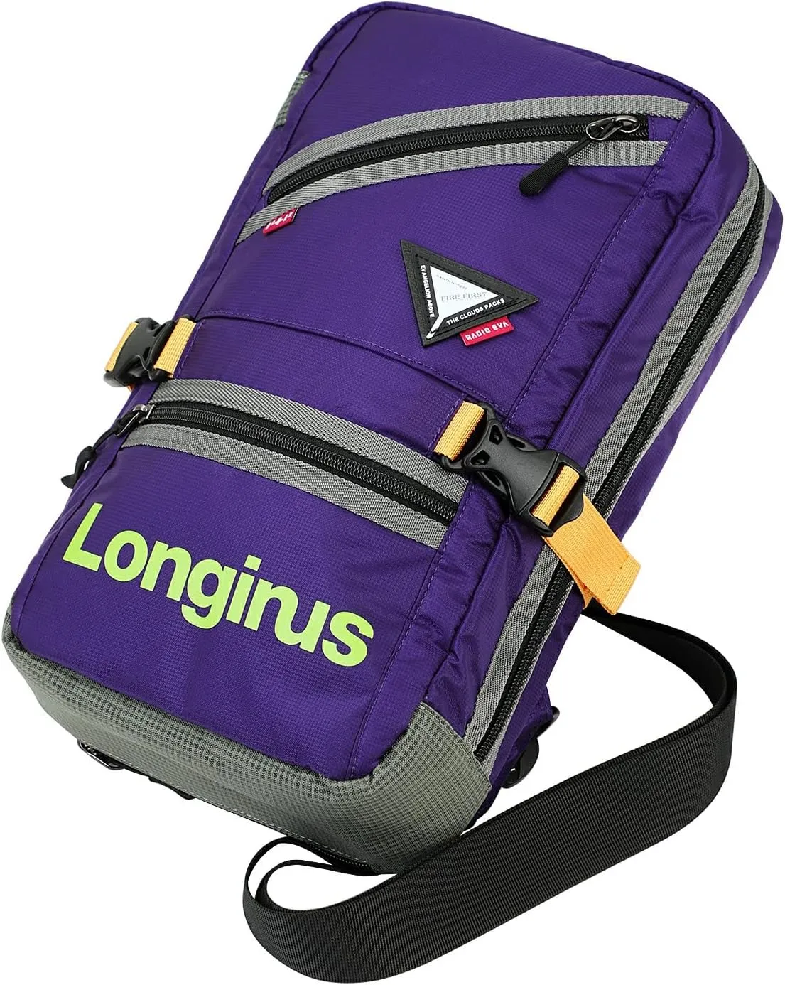 Neon Genesis Evangelion Crossbody Shoulder Bag - Chest Sling Bags With a Built-in Rain Cover
