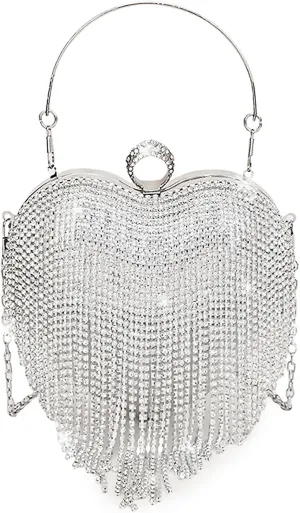 New Elegant Women's Clutch Bag with Sparkling Diamond Design - Perfect for Evening Parties and Special Occasions