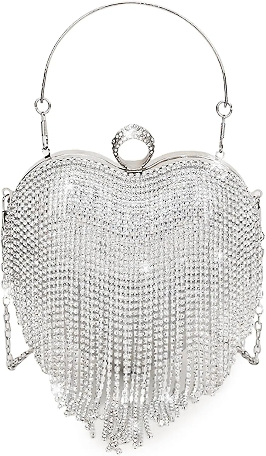 New Elegant Women's Clutch Bag with Sparkling Diamond Design - Perfect for Evening Parties and Special Occasions