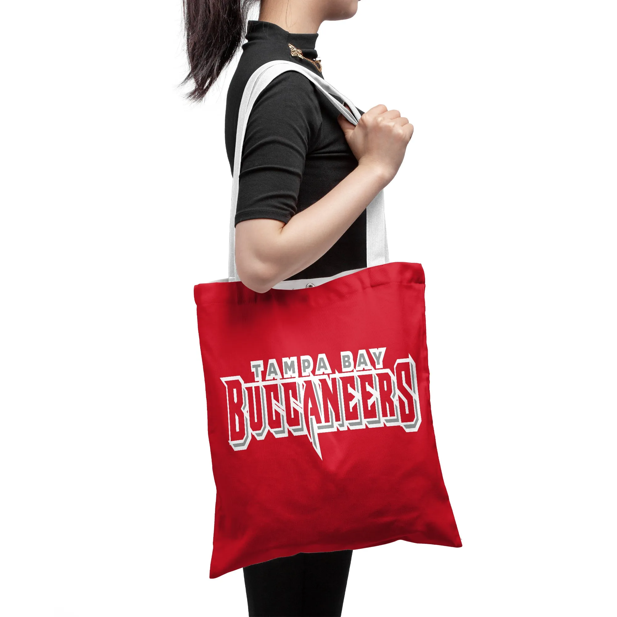 NFL Tampa Bay Buccaneers Fans Gear Polyester Canvas Tote Bag – Durable and Stylish