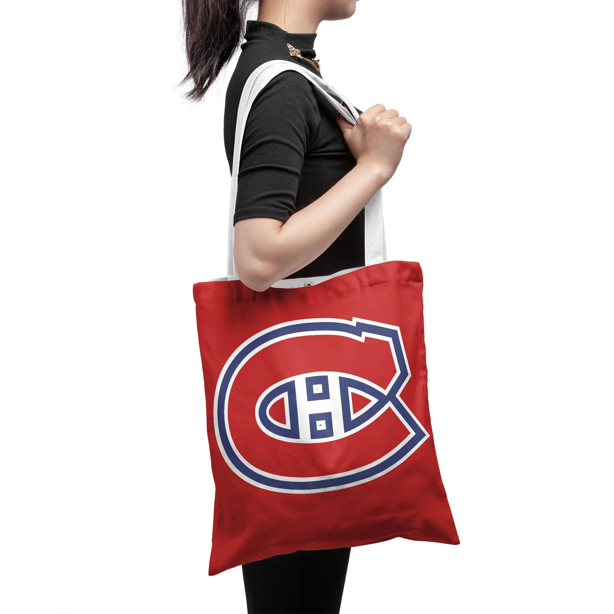 NHL Montreal Canadiens Polyester Canvas Tote Bag – Durable and Stylish