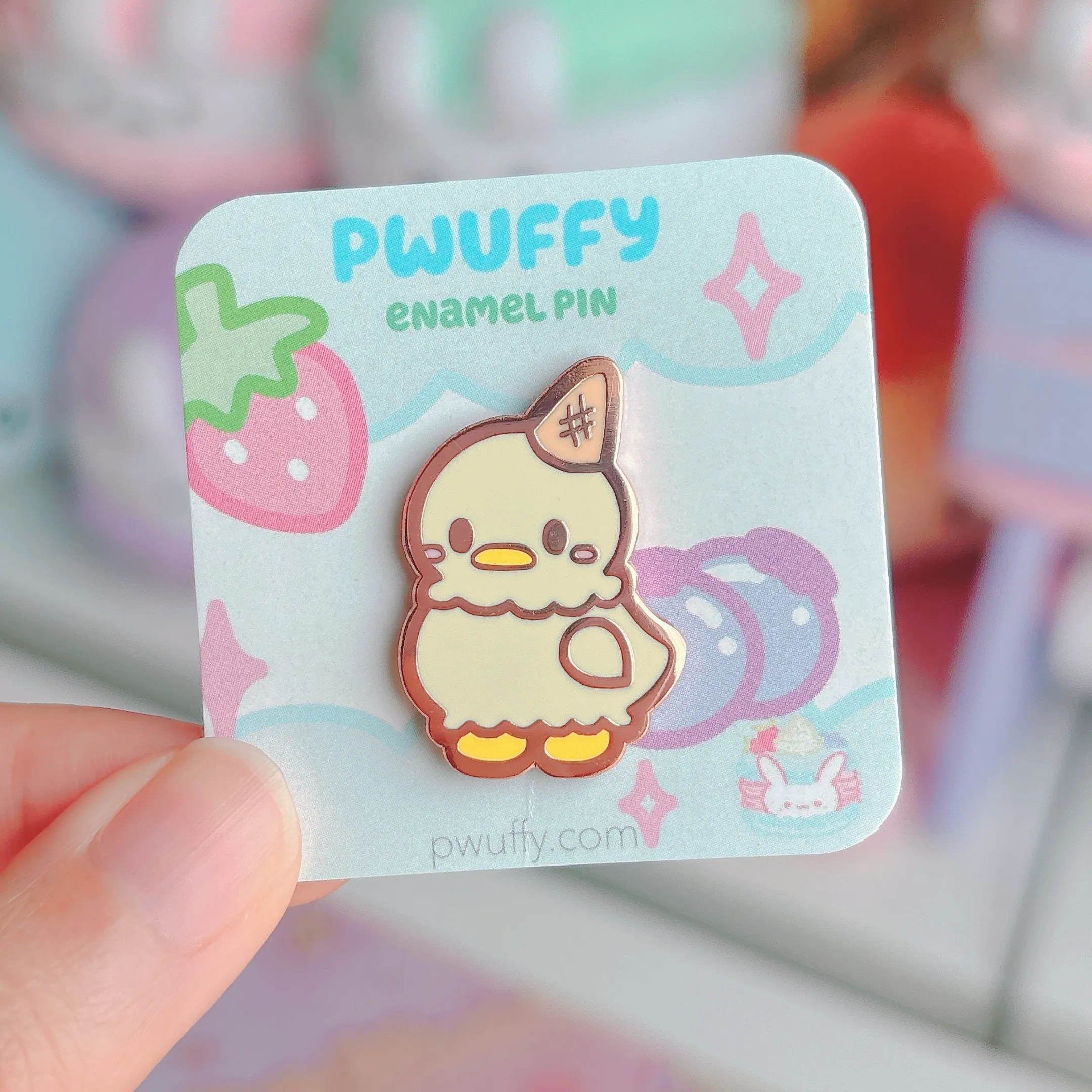 Nilla the Ice Cream Duck Enamel Pin