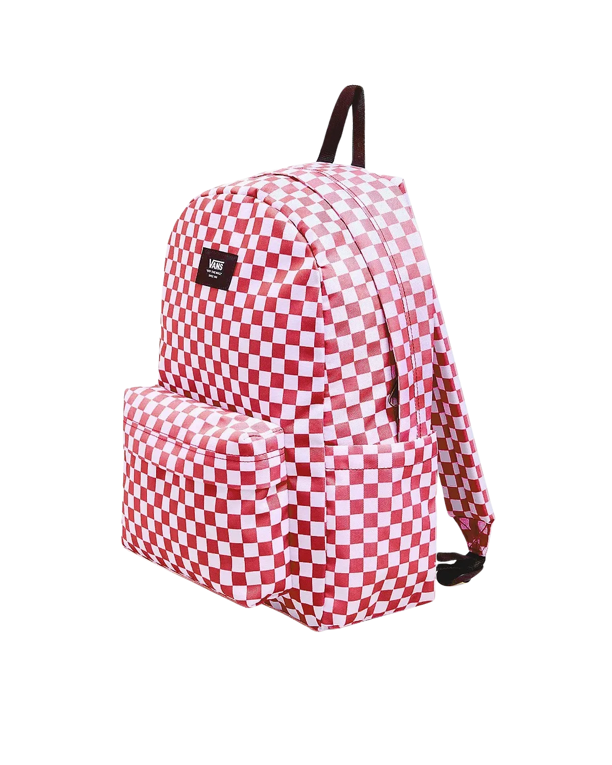 Old Skool Grom Check Backpack in Coral Blush