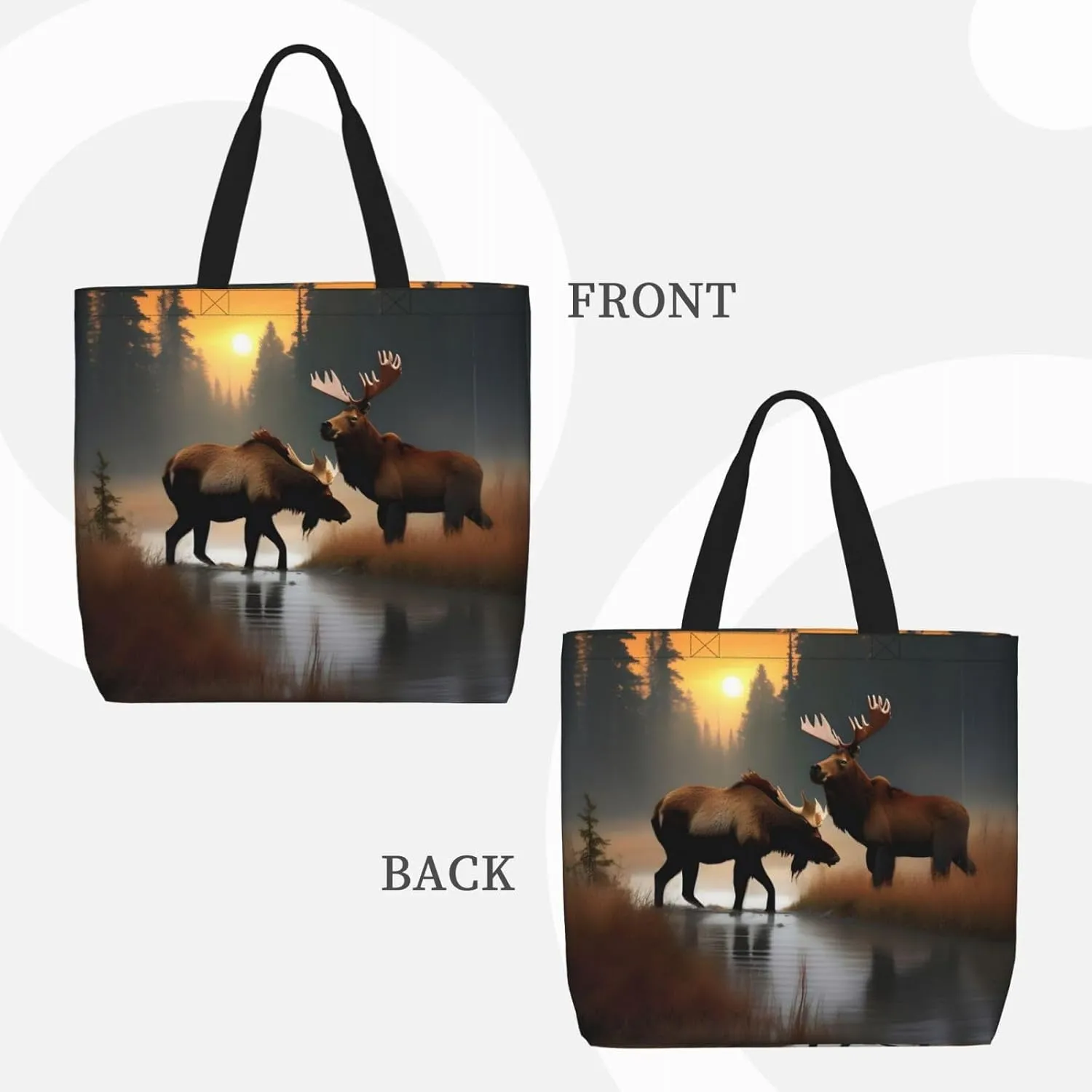 Orca Killer Whale Print Fashion Tote Bag,Travel Handbag For Women, Hobo Bags, Work Shoulder Bags Crossbody Bag