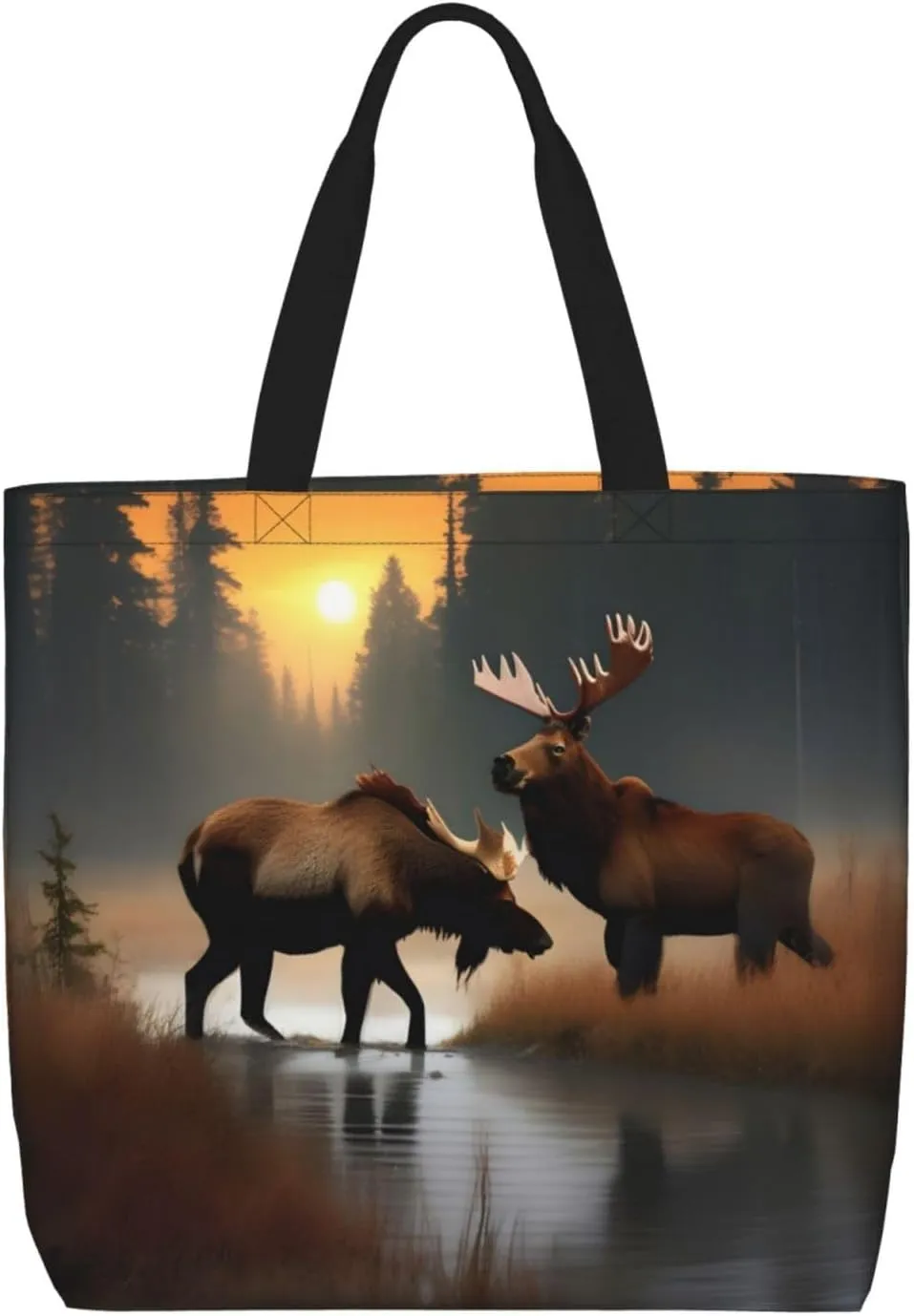 Orca Killer Whale Print Fashion Tote Bag,Travel Handbag For Women, Hobo Bags, Work Shoulder Bags Crossbody Bag