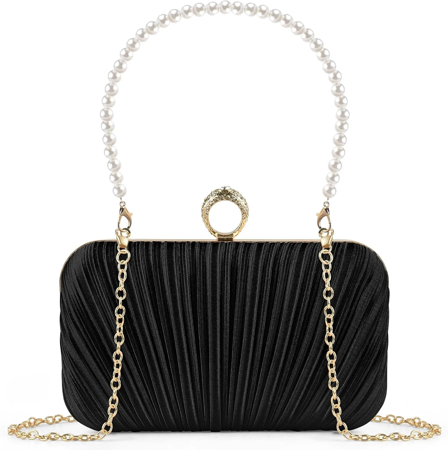 PACETAP Women's Evening Bag Clutch Purse, Handbag Chain Strap Shoulder Bag for Wedding Party Cocktail Prom Dinner