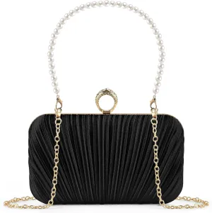 PACETAP Women's Evening Bag Clutch Purse, Handbag Chain Strap Shoulder Bag for Wedding Party Cocktail Prom Dinner