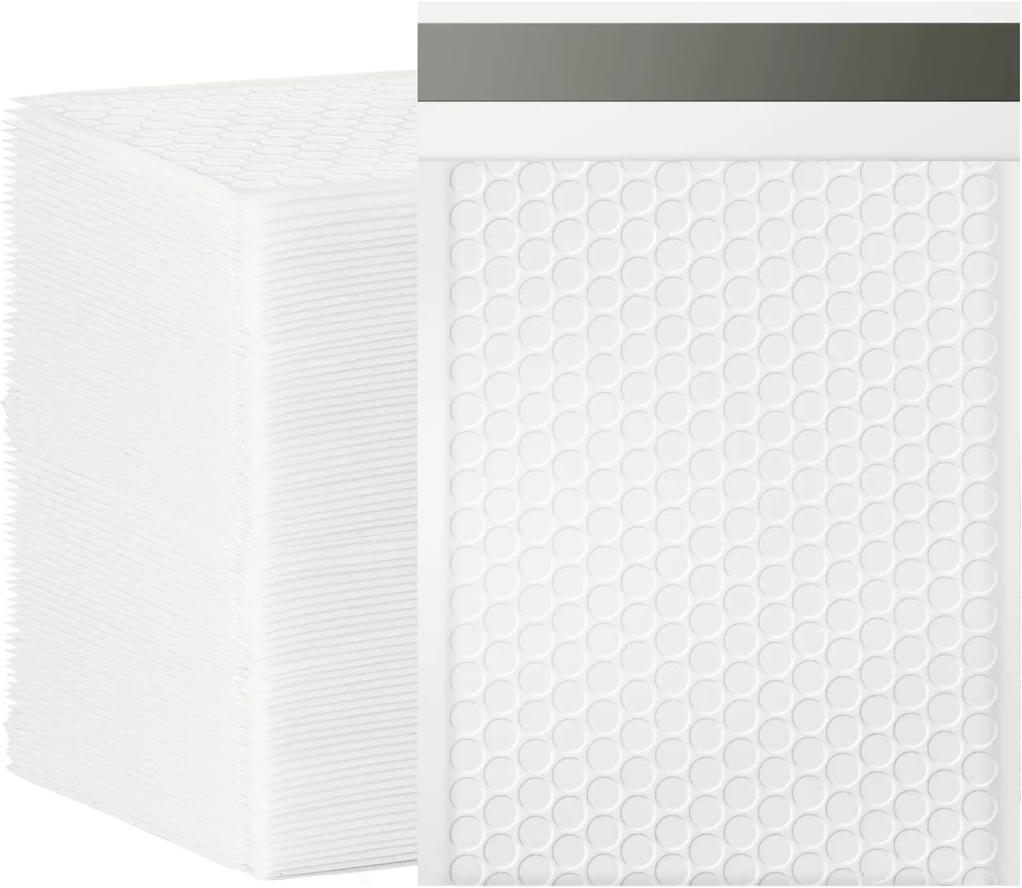 packbabol Bubble Mailers, 6x9 Inch Poly Padded Bubble Mailers Pack of 100 Bubble Envelopes Opaque Self Seal Adhesive Waterproof Bags for Shipping and Packaging(White,6x9-100Pc)