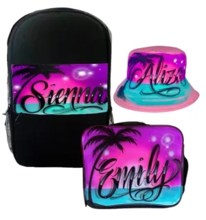 Paradise Combo (16)  1x Backpack, 1x Lunchbox & 1x Bucket Hat Combo