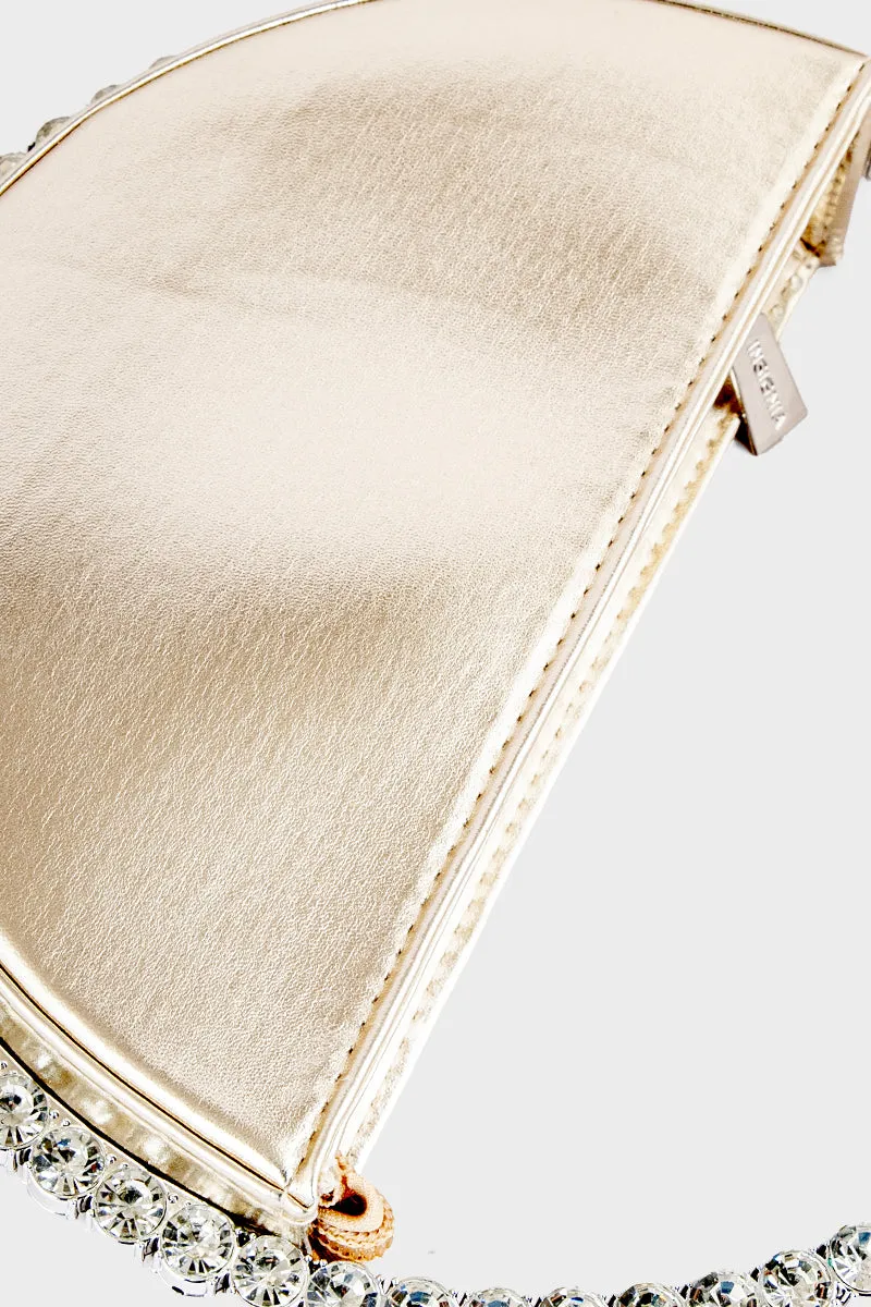 Party Wear Clutch BH0118-Golden