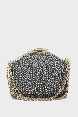 Party Wear Clutch BK4048-Gun