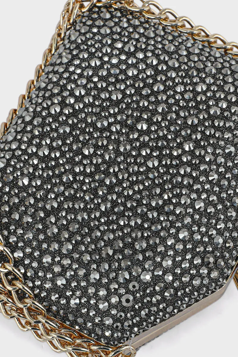 Party Wear Clutch BK4048-Gun