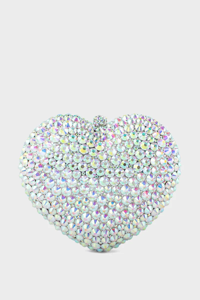Party Wear Clutch BK4054-AB White