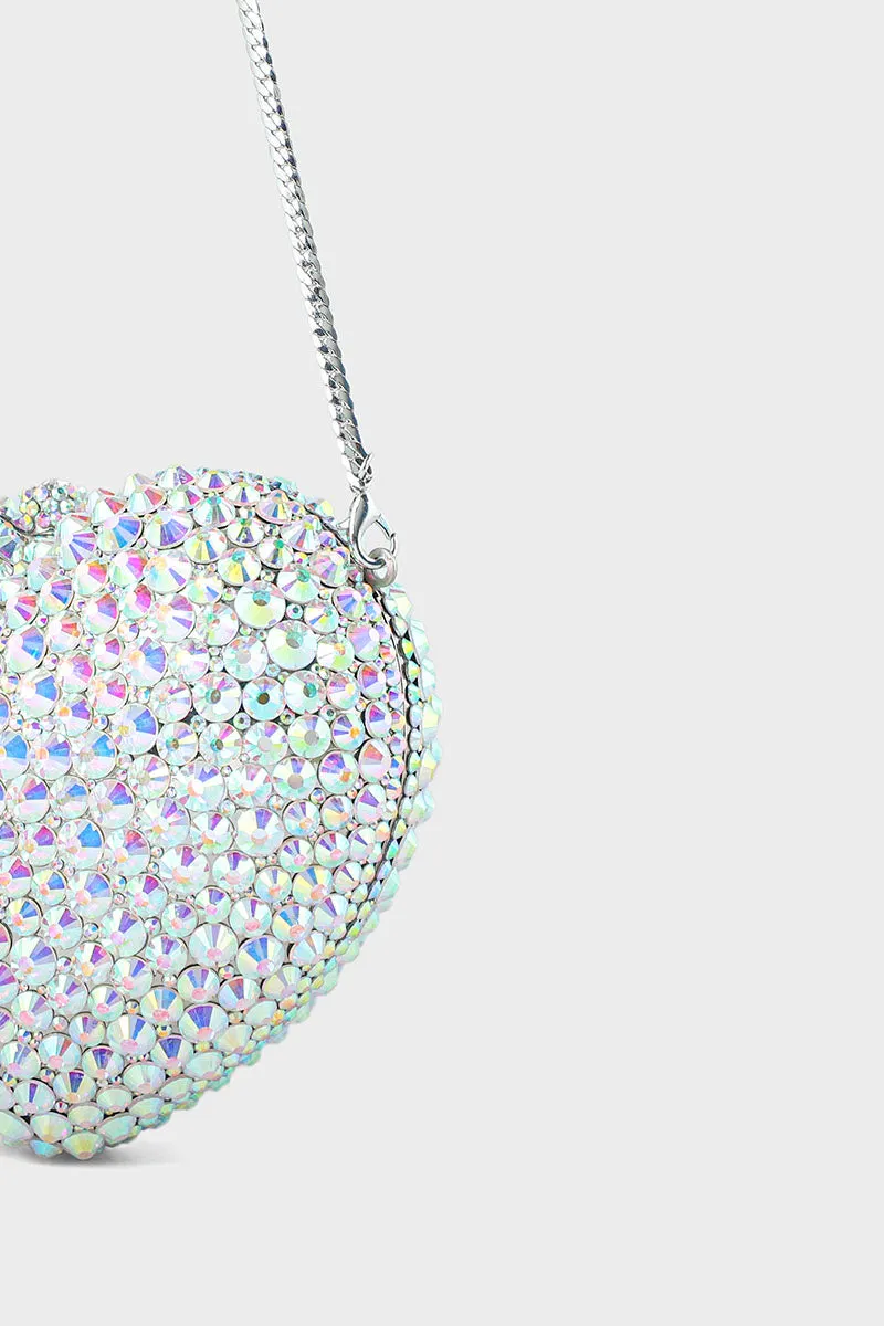 Party Wear Clutch BK4054-AB White