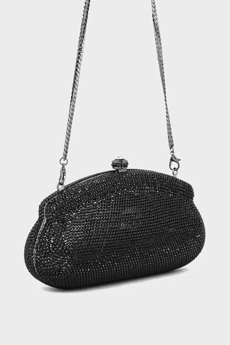 Party Wear Clutch BK4058-Black