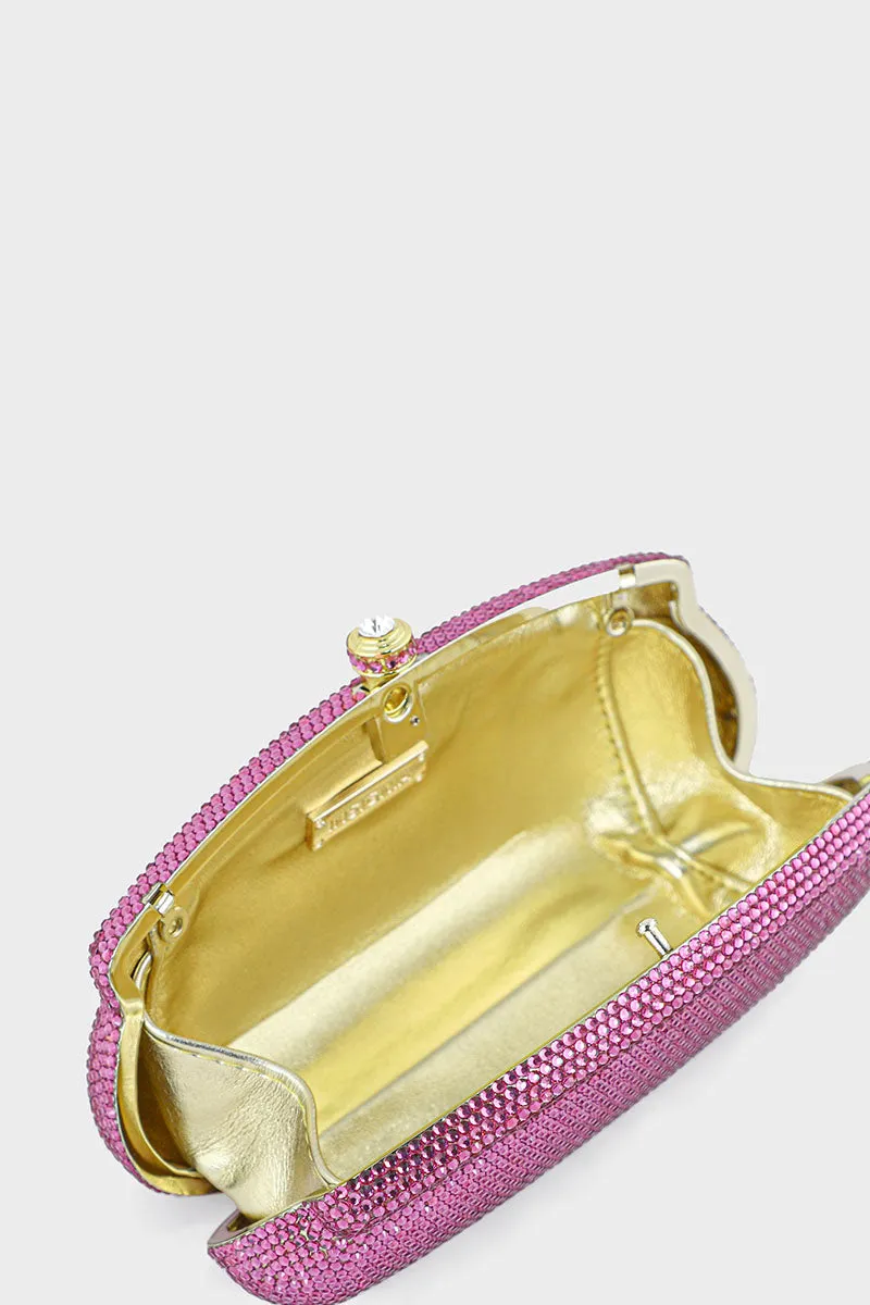 Party Wear Clutch BK4058-Fuchsia
