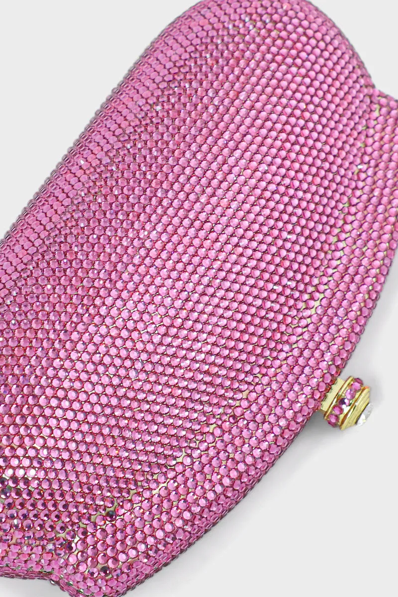 Party Wear Clutch BK4058-Fuchsia