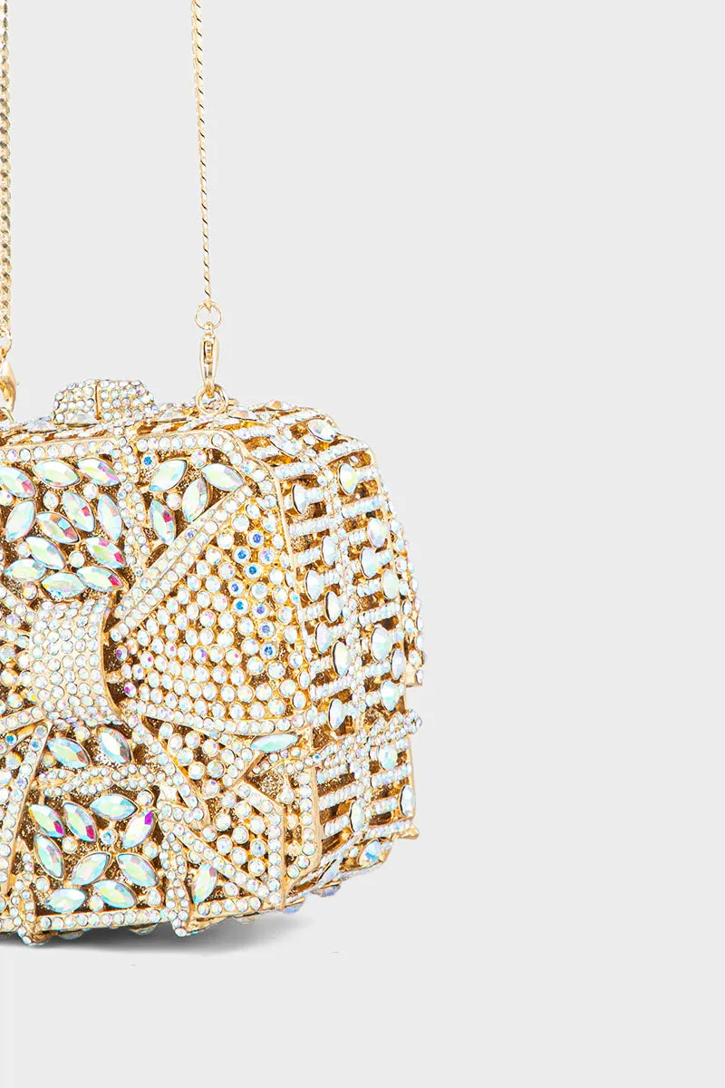 Party Wear Clutch BK4061-Champagne