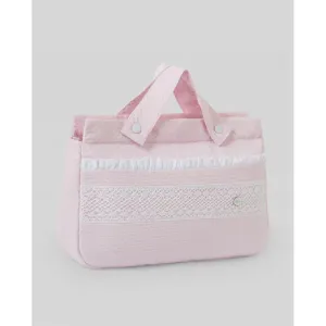 Paz Rodriguez - Woven Bag Torres, Chalk Pink/White