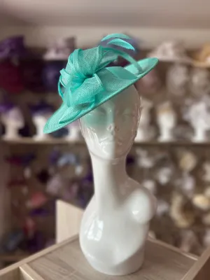 Peacock Teardrop Disc Fascinator