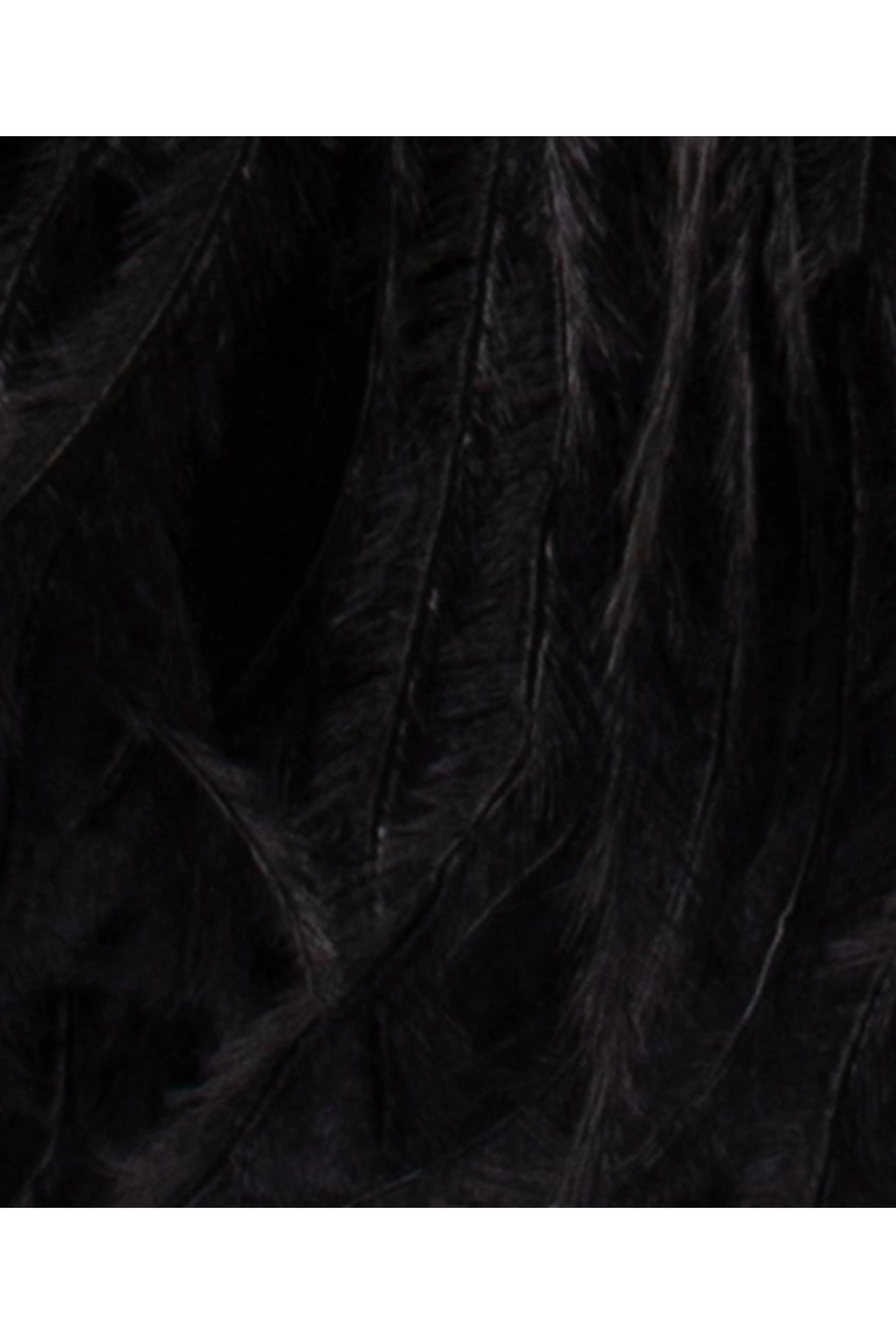 Penny Feathered Frame Bag - Black