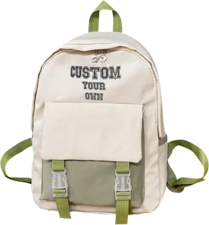 Personalised Backpack for School with Name Embroidery Custom Text School Bags Backpacks,Bookbag for Teenage Primary Secondary