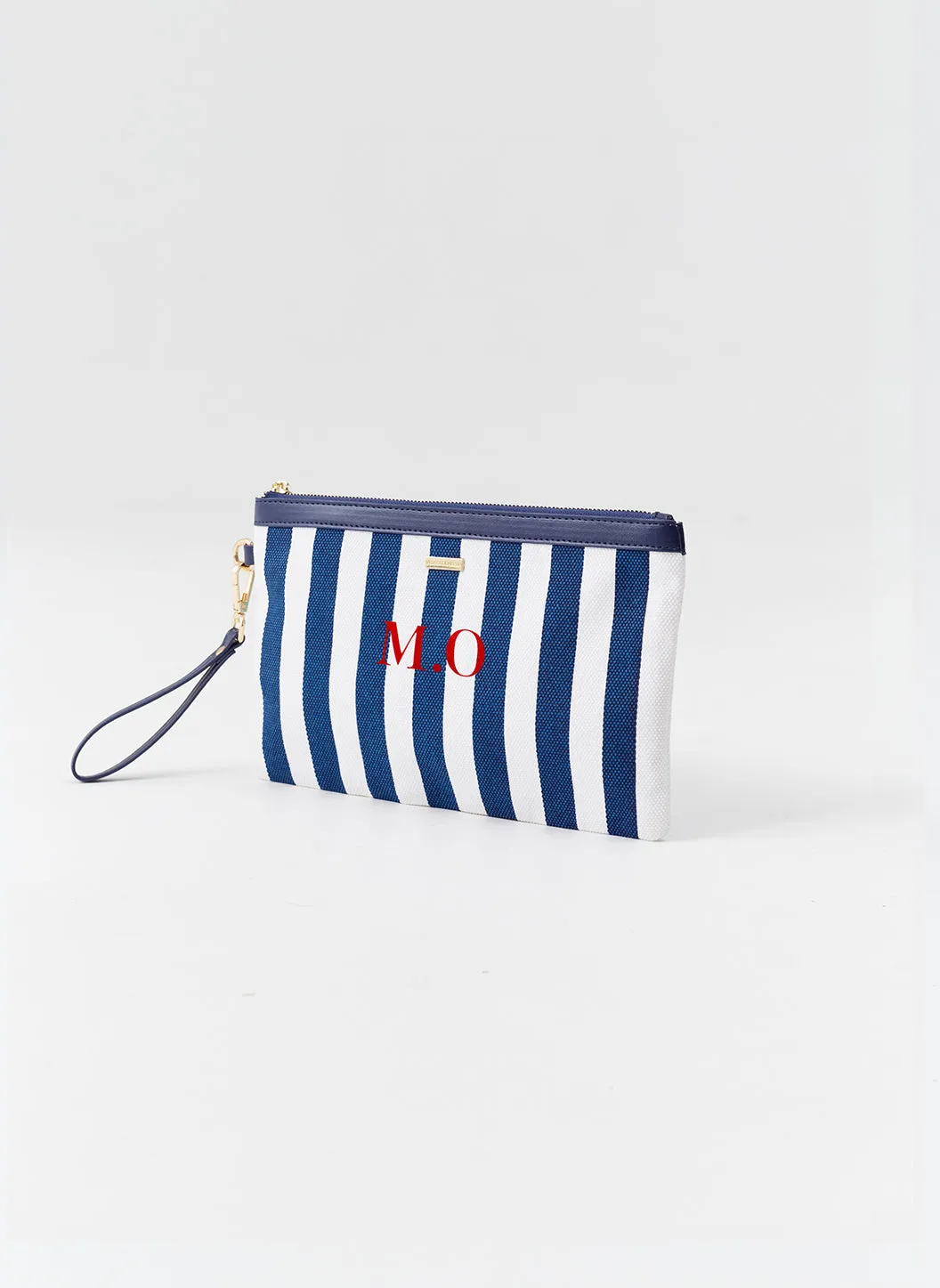 Personalised Capri Navy Nautical Bag