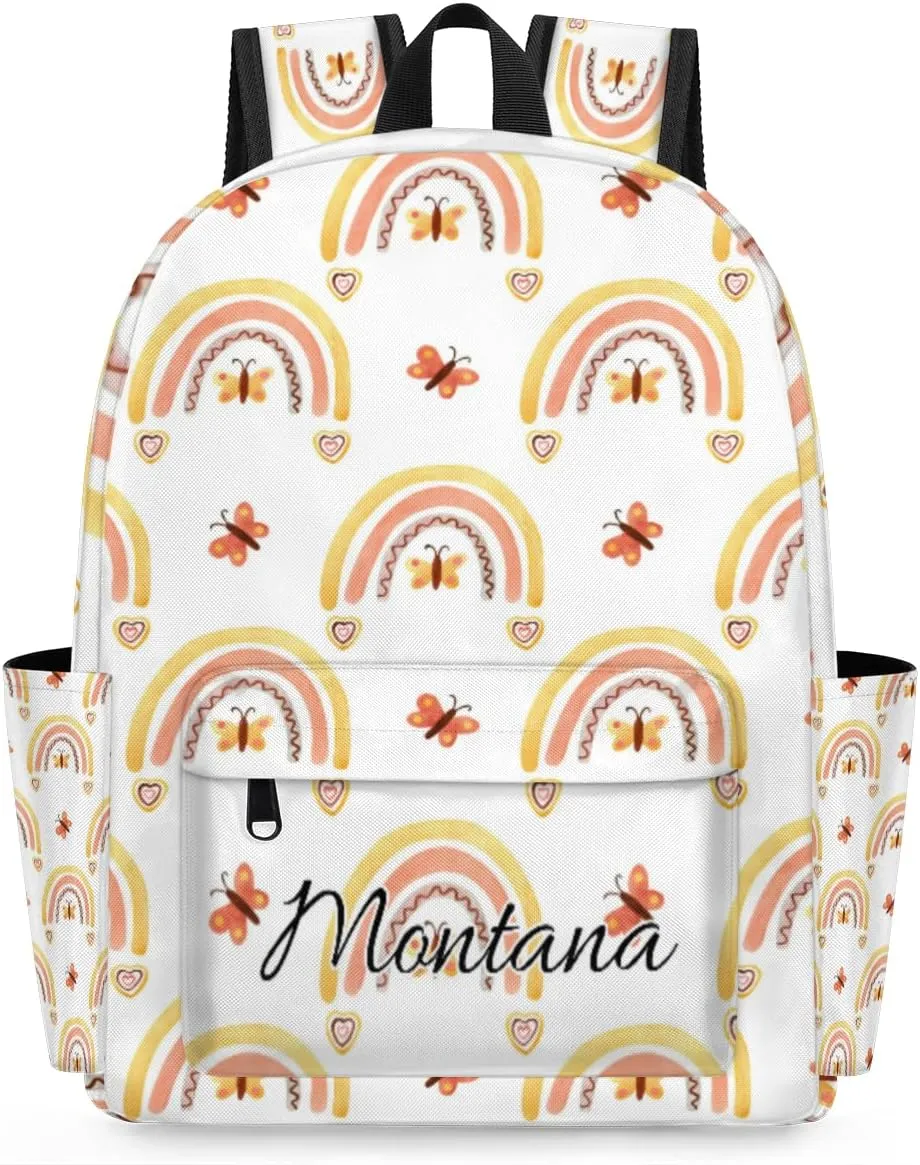 Personalized Backpack for Kids Girls Preschool Elementary Backpack Toddler Cute Kindergarten Bookbag