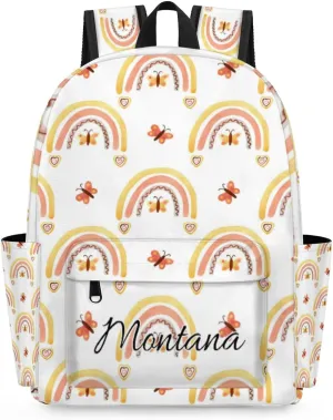 Personalized Backpack for Kids Girls Preschool Elementary Backpack Toddler Cute Kindergarten Bookbag