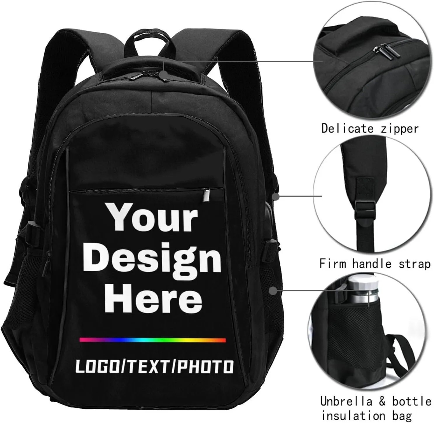 Personalized Backpacks For Men Women Customize Laptop Backpack For Men Women Custom Backpack Travel Backpack Personal Item Size
