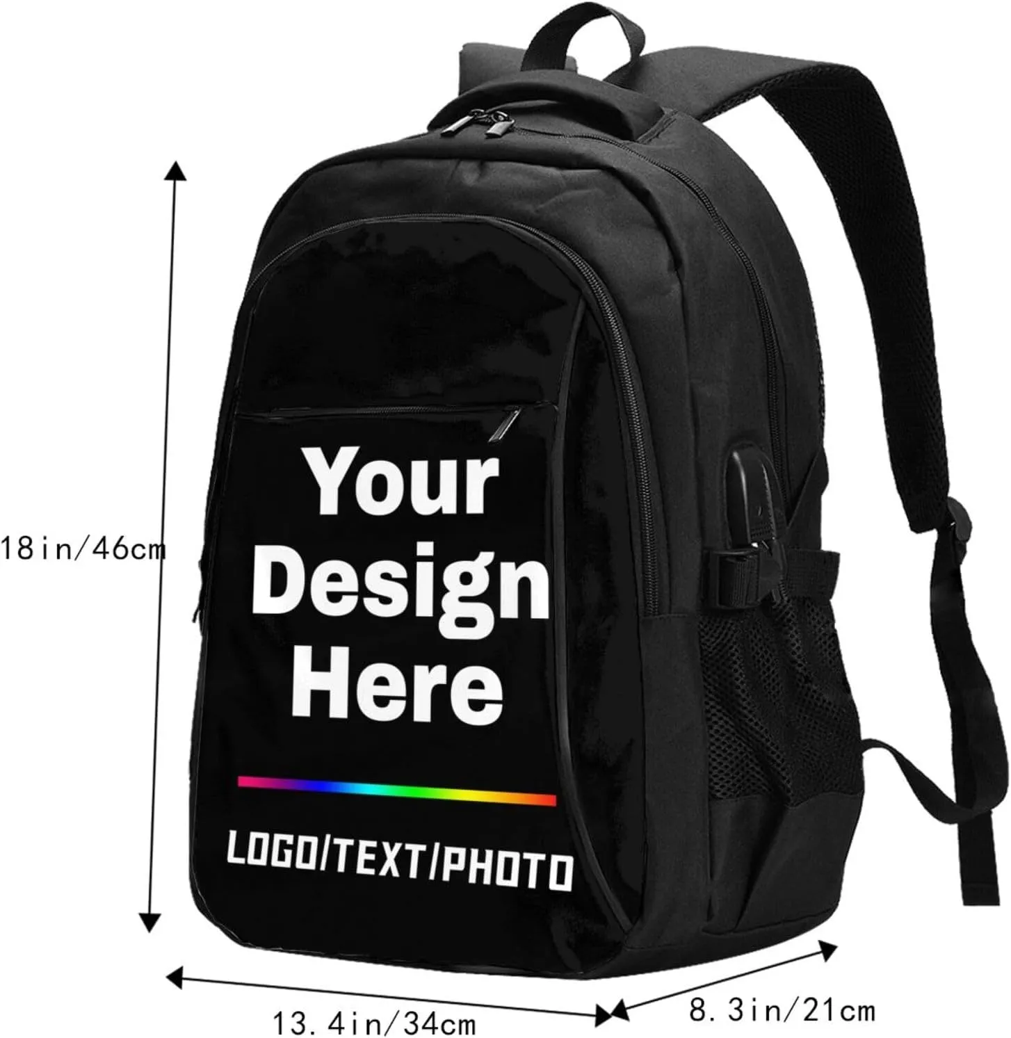 Personalized Backpacks For Men Women Customize Laptop Backpack For Men Women Custom Backpack Travel Backpack Personal Item Size