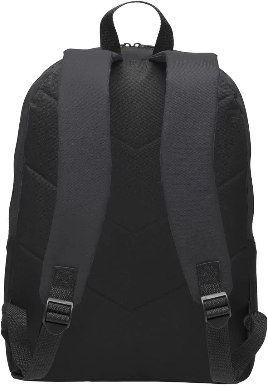 Personalized Casual Value Backpacks, Grey - Your Name - Customized Basic Backpack for College, Business