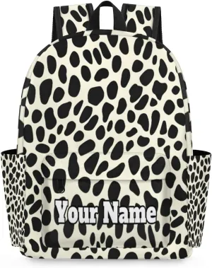 Personalized Leopard Print Preschool Toddler Backpack for Boys Girls Custom Kids Name Small Bookbags Kindergarten Elementary Backpack, Leopard Print
