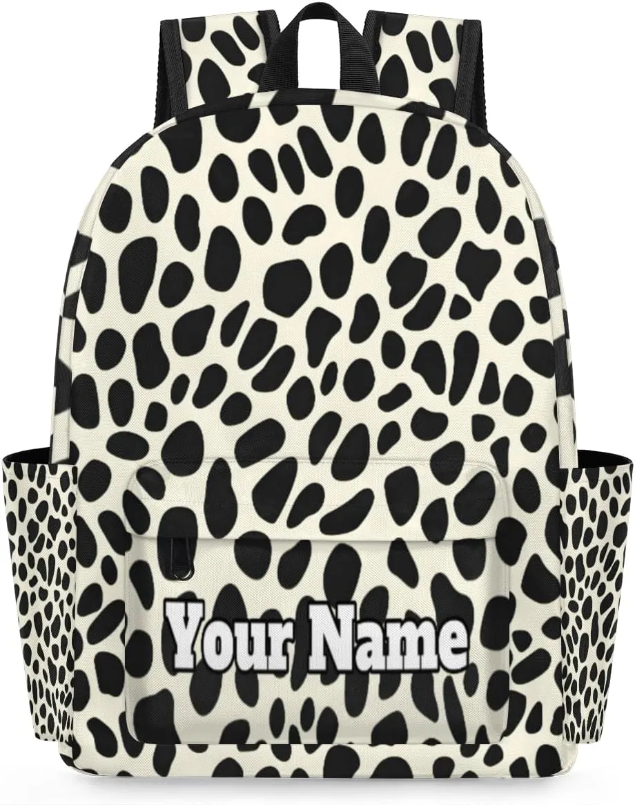 Personalized Leopard Print Preschool Toddler Backpack for Boys Girls Custom Kids Name Small Bookbags Kindergarten Elementary Backpack, Leopard Print