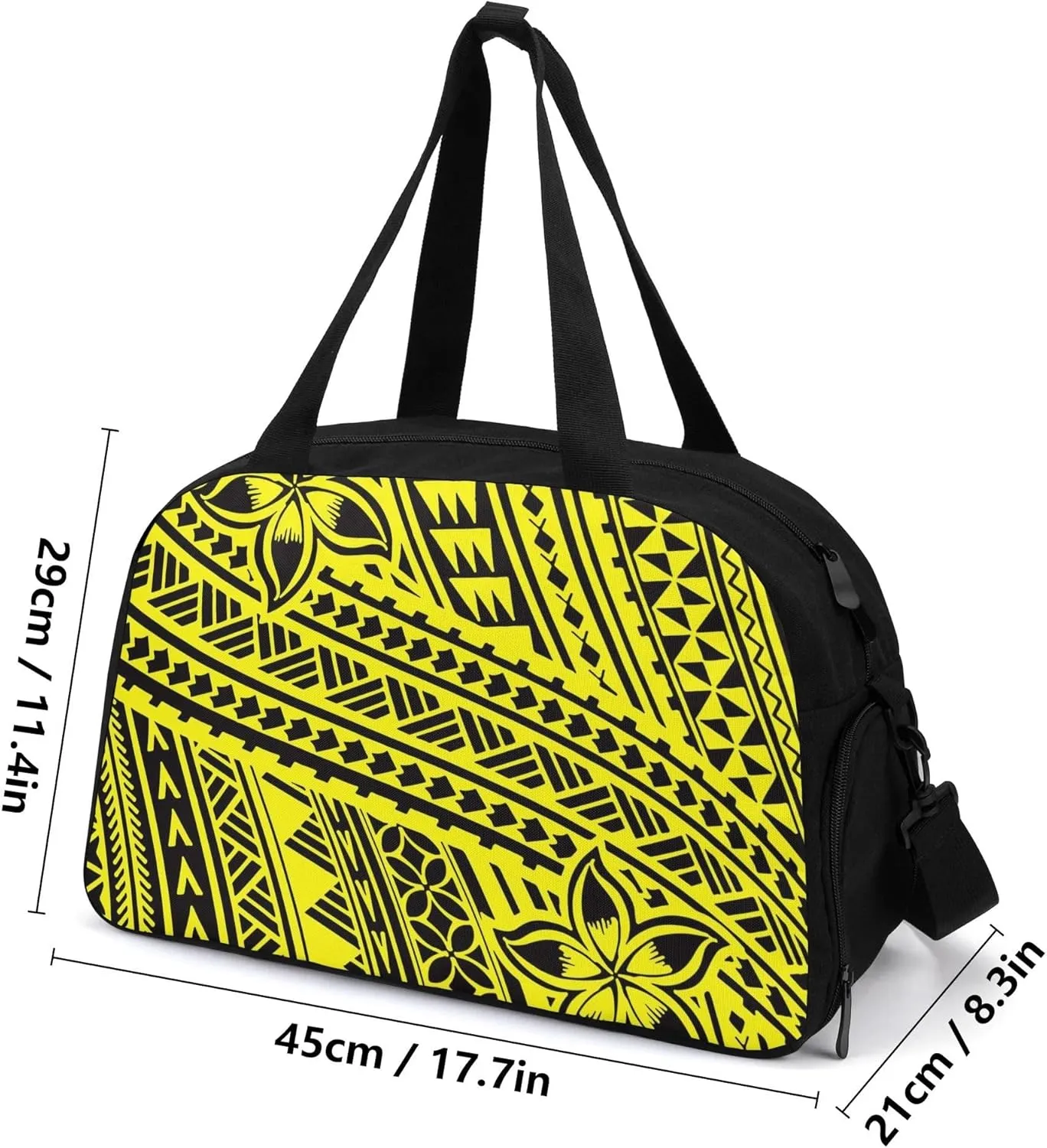 Personalized Portable Handbag Organizer Polynesian Vintage Tribal Print Custom Travel Bag Pattern Travel Camping Bag