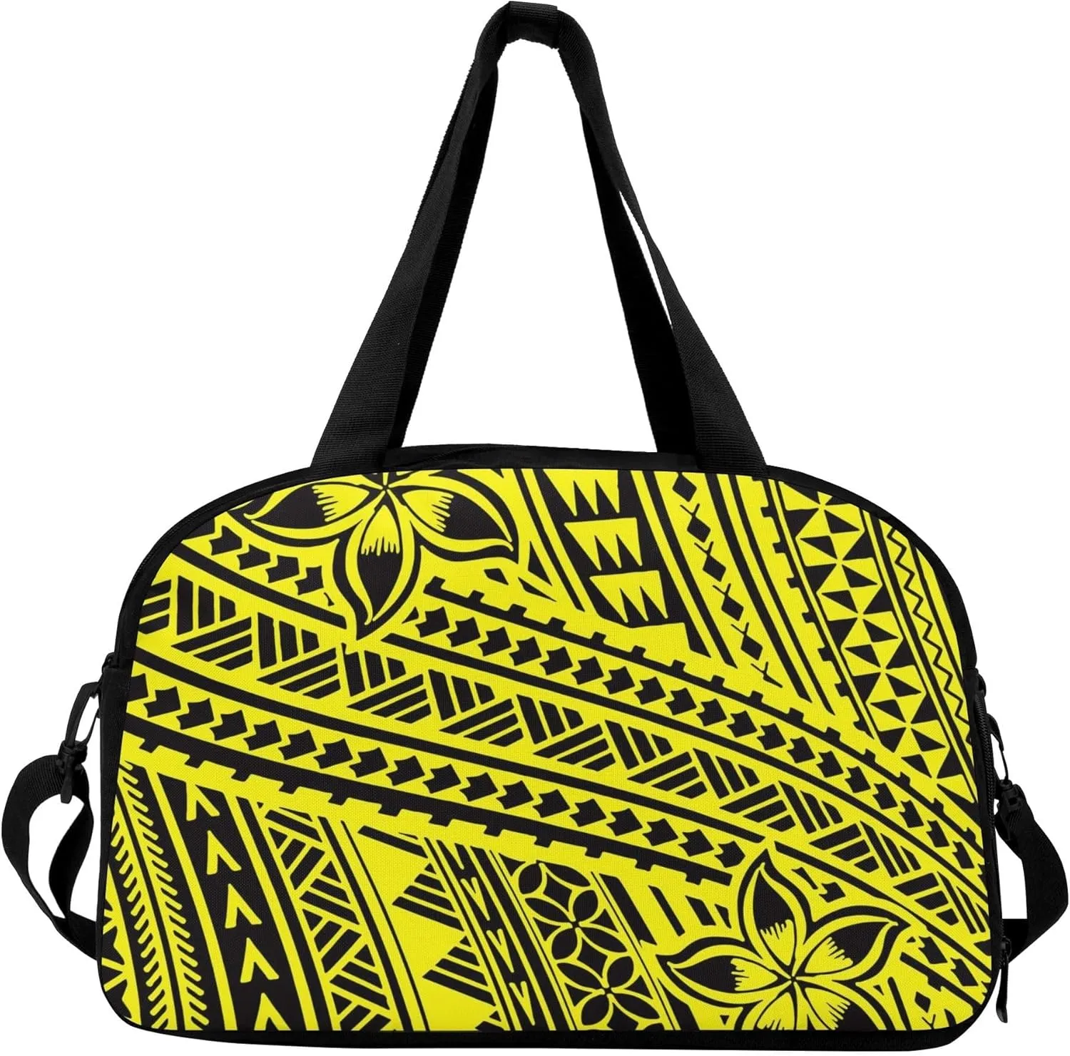 Personalized Portable Handbag Organizer Polynesian Vintage Tribal Print Custom Travel Bag Pattern Travel Camping Bag