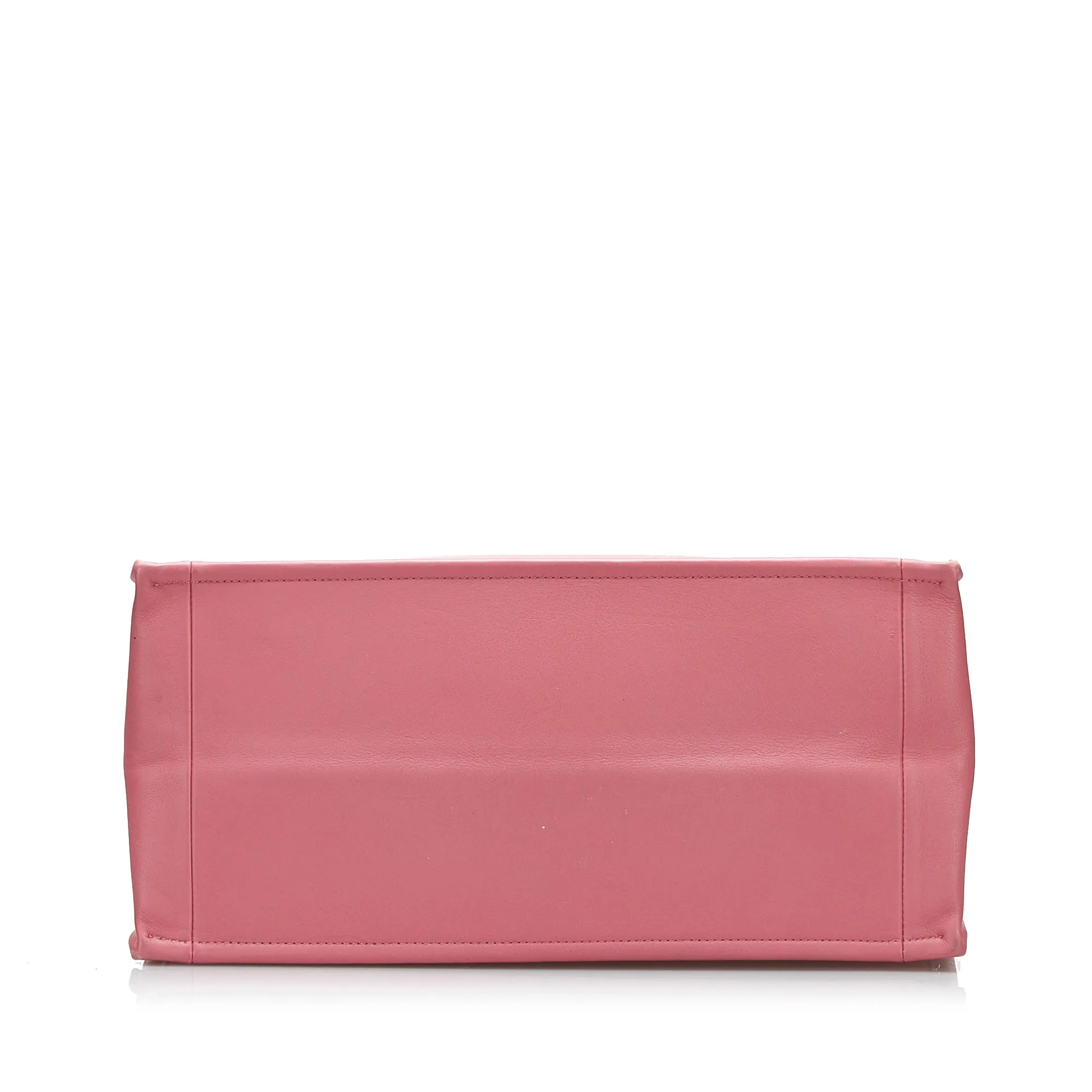 Pink Dior Medium Embossed Book Tote