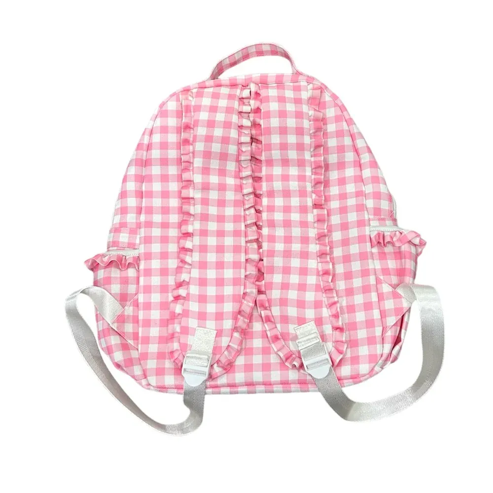 Pink Gingham Backpack