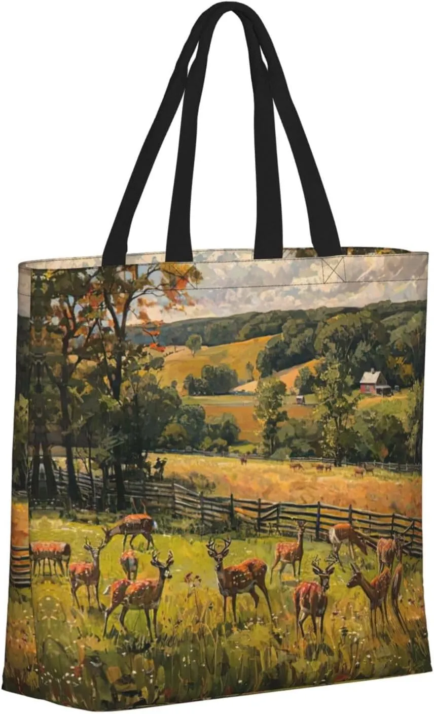 Plaid Red And Black Print Tote Bags Reusable Grocery Bag Shoulde Bag Handbag For Office Shopping Travel Women
