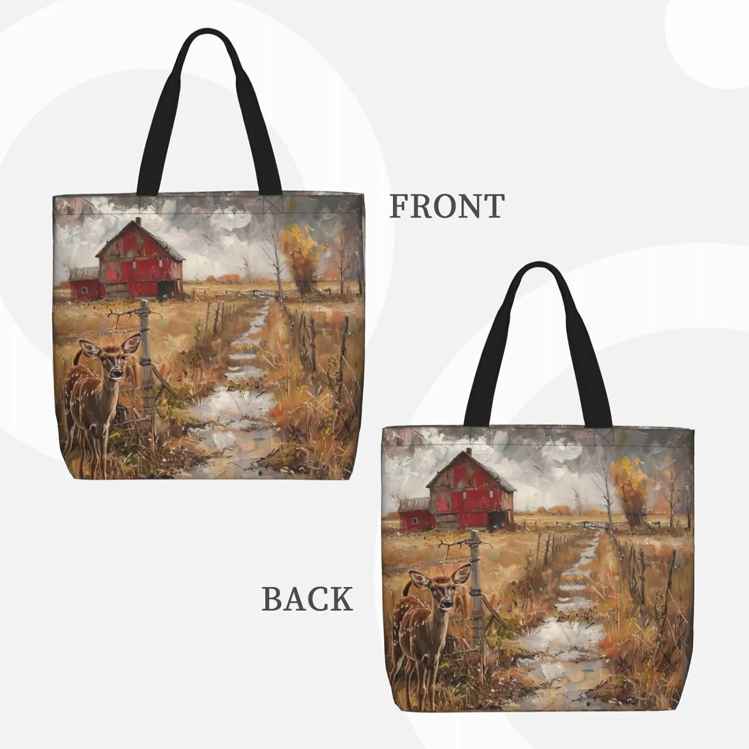 Plaid Red And Black Print Tote Bags Reusable Grocery Bag Shoulde Bag Handbag For Office Shopping Travel Women