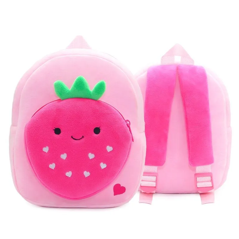 Plush Fruit Cartoon Kids Backpack
