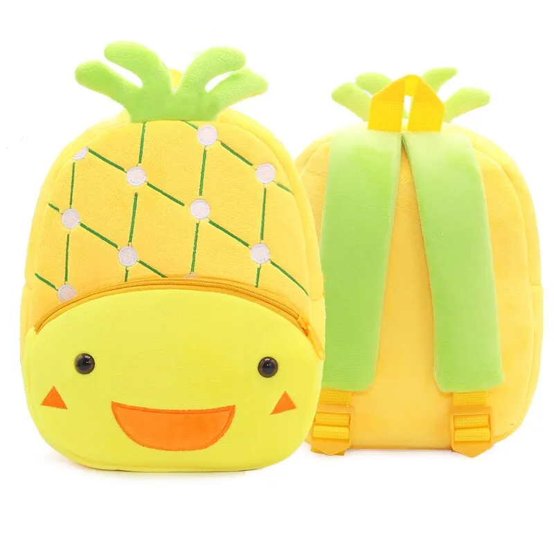 Plush Fruit Cartoon Kids Backpack