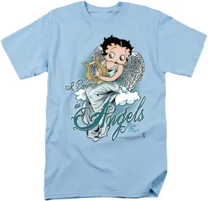 Popfunk Betty Boop I Believe in Angels Unisex Adult T Shirt