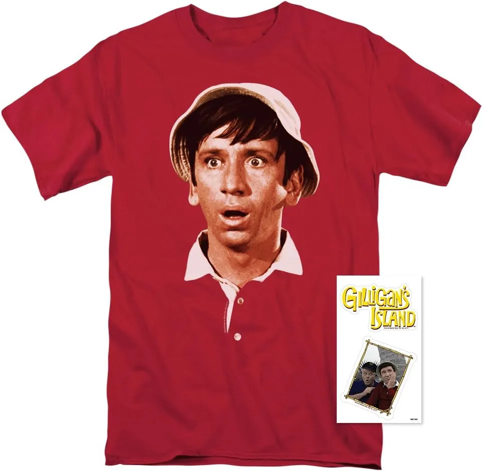 Popfunk Classic Gilligan's Island TV Show Gilligan Surprised Face T Shirt
